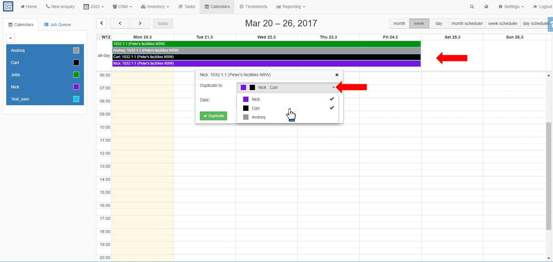 Duplicating Calendars JGID Knowledge Base